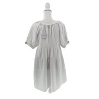 Petal & Pup NEW Hawkins Gauzy Off the Shoulder Mini Dress in White Size 4