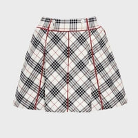 Tuckernuck NEW Americana Plaid 15 Inch Woven Renee Golf Skort Red Navy Size S