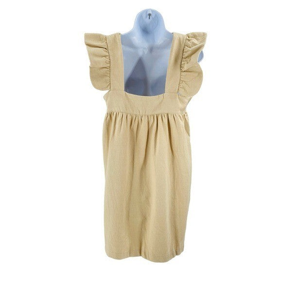 Pomander Place NEW Camella Tan Flutter Sleeve Casual Mini Dress Size XS