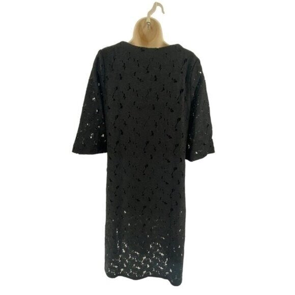 Tuckernuck | NEW Jamie V-Neck Lace Midi Dress in Black Size XS
