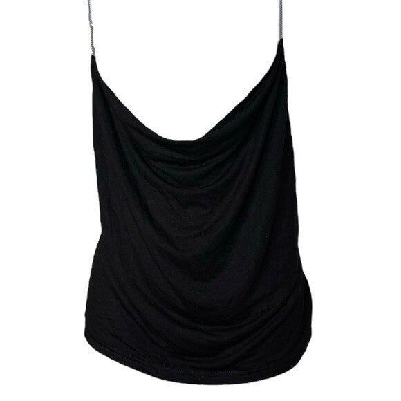 Superdown | NEW Katryna Chain Open Back Stretchy Cami in Black Size XL