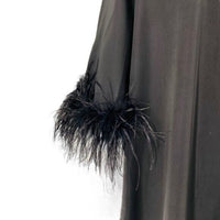 Tuckernuck NEW Black Feather Jamie Formal 3/4 Sleeve Maxi Dress Size XS