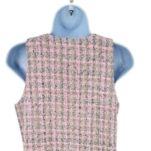 Pomander Place | NEW Peony Tweed Bianca Sleeveless Crewneck Mini Dress Size L