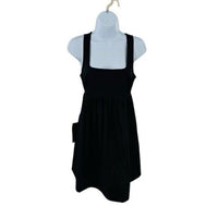 Pomander Place | NEW Black Porto Square Neckline Sleeveless Mini Dress Size XL