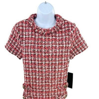 Tuckernuck | NEW Magnolia Tweed Short Sleeve Crew Neck Jackie Mini Dress Size XL