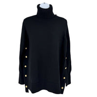 Tuckernuck NEW Wool Black Sophia 100% Wool Turtleneck Tunic Sweater Size S