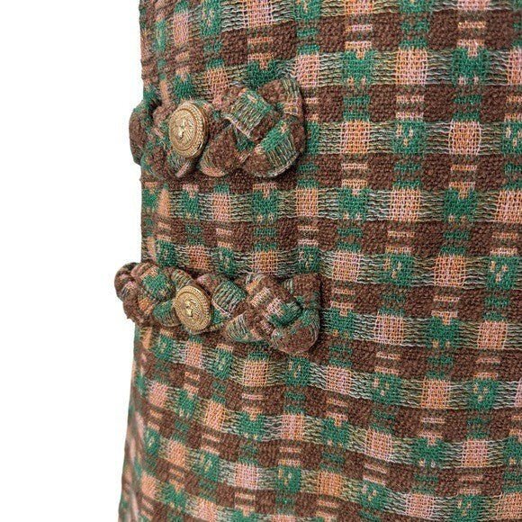 Tuckernuck NEW Neapolitan Tweed Sleeveless Retro Mod Jackie Mini Dress Size XS
