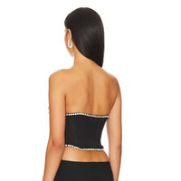 NBD | NEW Dayanna Corset Crystal Embellished Mesh Top Size L