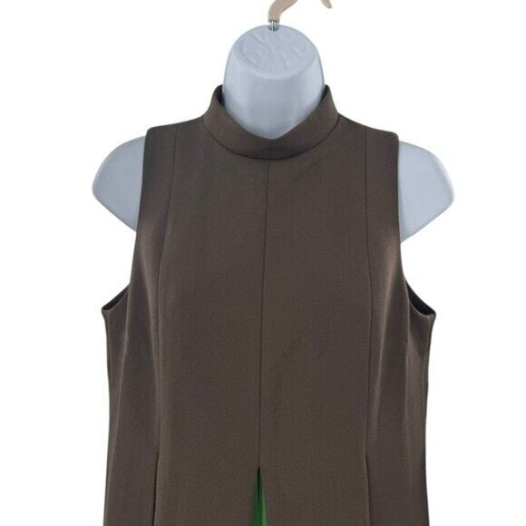Tuckernuck | NEW Brown Green Demitasse Griffiths Sleeveless Mini Dress Size XL