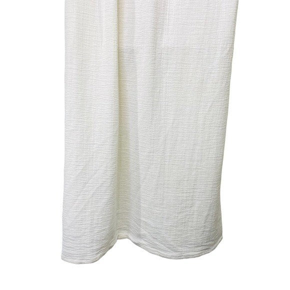 Sundress | Poly Dress in Tulum White & Mix Red Embroideries Size M/L