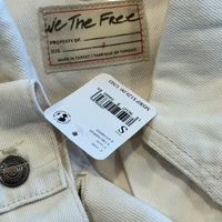 Free People | NEW Jolene Trucker Denim Jacket In Ecru Size S