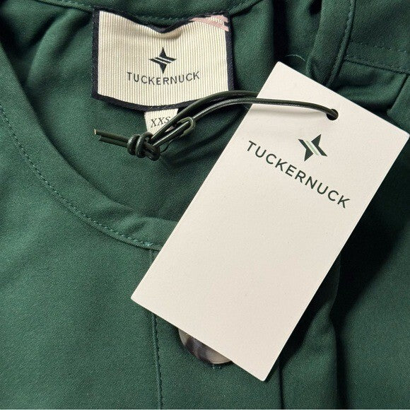 Tuckernuck NEW Dark Green Blake Long Sleeve Relaxed Fit Mini Dress Size XXS