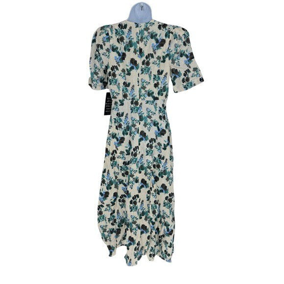 Tuckernuck NEW Budding Bluebell Hadley Collared Floral Shirt Maxi Dress Size XS