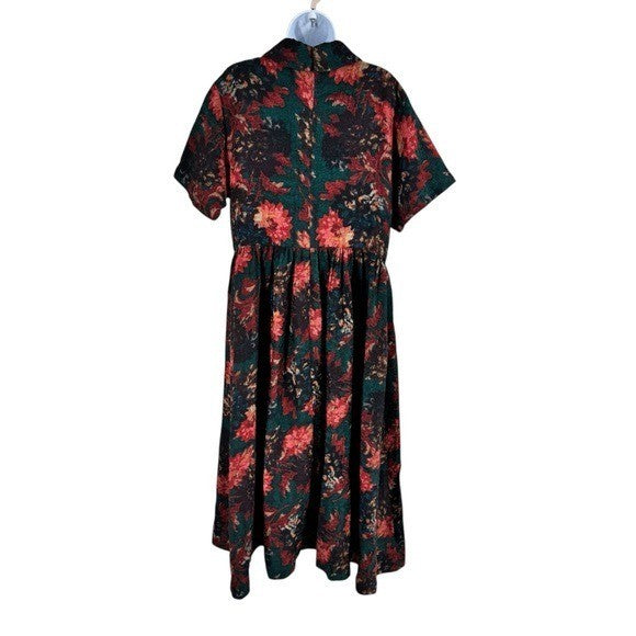 Tuckernuck NEW Persimmon Floral Jacquard Adelaide Formal Midi Dress Size XXL