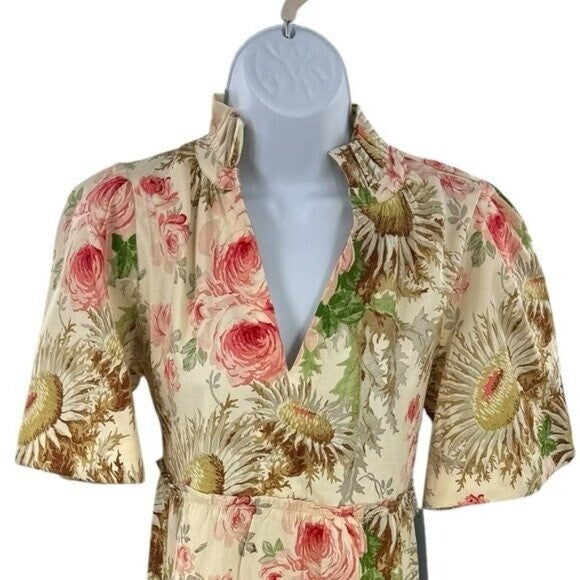 Tuckernuck | NEW Sun Faded Floral Crawford V-neckline Mini Dress Size XXS