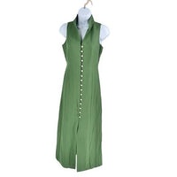 Tuckernuck NEW Garden Green Leighton Sleeveless Linen Midi Dress Size XXS