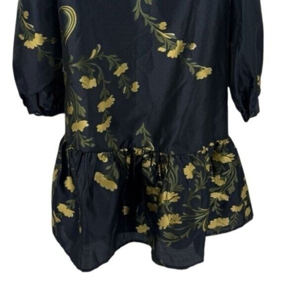 Tuckernuck | NEW Navy Jasmine Vine Jacquard Formal Palmerston Dress Size L