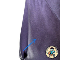 The Sei 100% Silk Long Sleeve Tie Satin Front Blouse in Fig Purple Size 10