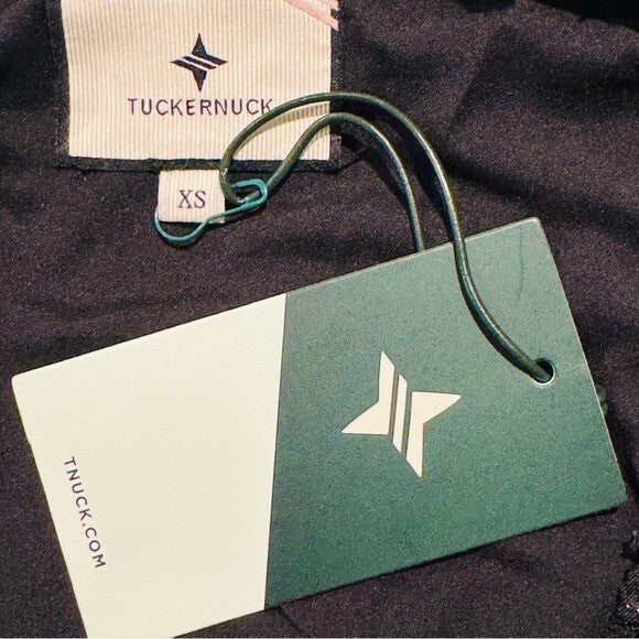 Tuckernuck | NEW Nightly Organza V-neckline Easton Top in Black & Gold Size XS