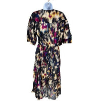 Isabel Marant Etoile NEW Maggy Black Watercolor Button Down Midi Dress Size S