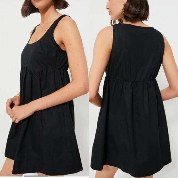 Pomander Place | NEW Black Porto Square Neckline Sleeveless Mini Dress Size XL