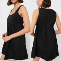 Pomander Place | NEW Black Porto Square Neckline Sleeveless Mini Dress Size XL