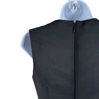 Tanya Taylor Black Noaki Embellished Sleeveless Drop Waist Mini Dress Size 0