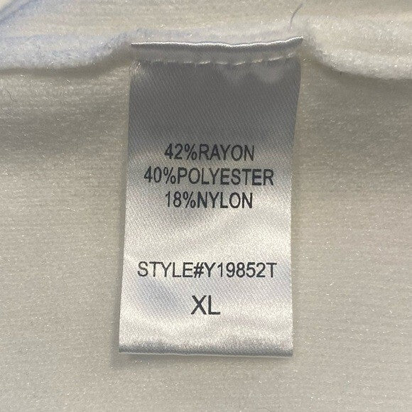 Pomander Place NEW Winter White Vivianne Turtleneck Sweater Mini Dress Size XL