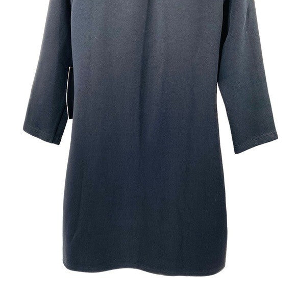 Tuckernuck NEW Black Francoise Mod 3/4 Sleeve Classic Mini Dress Size S