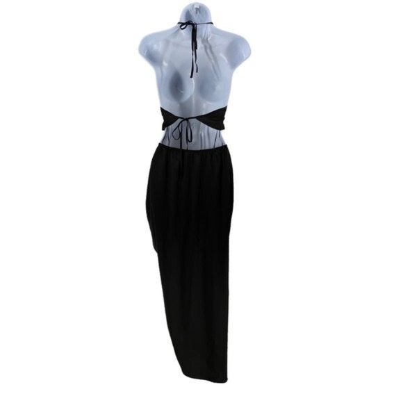 Mable x Petal & Pup NEW Angelique Open Back Crop Two Piece Set Midi Dress Size M