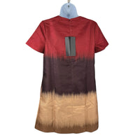 Tuckernuck NEW Sienna Stripe Short Sleeve Marlowe Red Brown Party Mini Dress XS