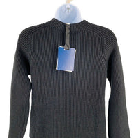 Pomander Place NEW Black Ainsley Long Sleeve Ribbed Knit Sweater Dress Size XS