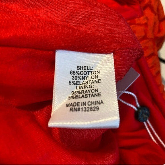 Lovers + Friends NEW Kenya V Front Flare Trouser Pant in Red Size S