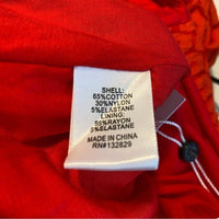 Lovers + Friends NEW Kenya V Front Flare Trouser Pant in Red Size S