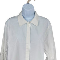 Tuckernuck x India Hicks NEW White Cotton Britwell Button Down Blouse Size M