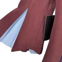 Tuckernuck NEW Merlot Griffiths Bell Long Sleeve Colorblock Mini Dress Size XS