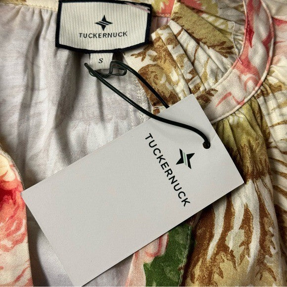 Tuckernuck | NEW Sun Faded Floral Crawford V-neckline Mini Dress Size S