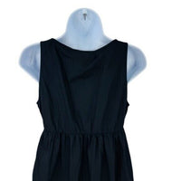 Pomander Place | NEW Black Porto Square Neckline Sleeveless Mini Dress Size XL