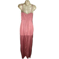 REVOLVE NBD Lila Satin Cowl Neck Formal Long Dress Gown in Mauve Pink Size S NEW
