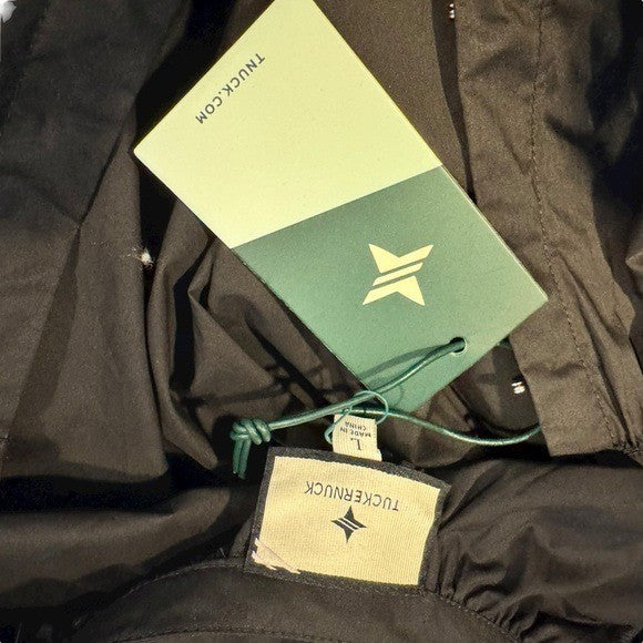 Tuckernuck NEW Black Lyles 3/4 Sleeve Belted Classic Cotton Maxi Dress Size L