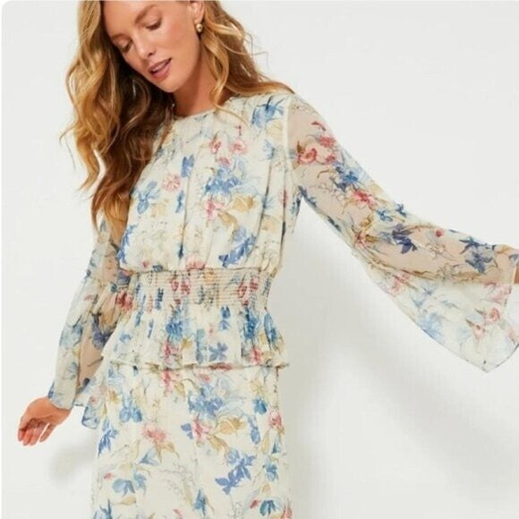 Tuckernuck NEW Lilly of the Valley Matching Set Blouse and Maxi Skirt Size XS