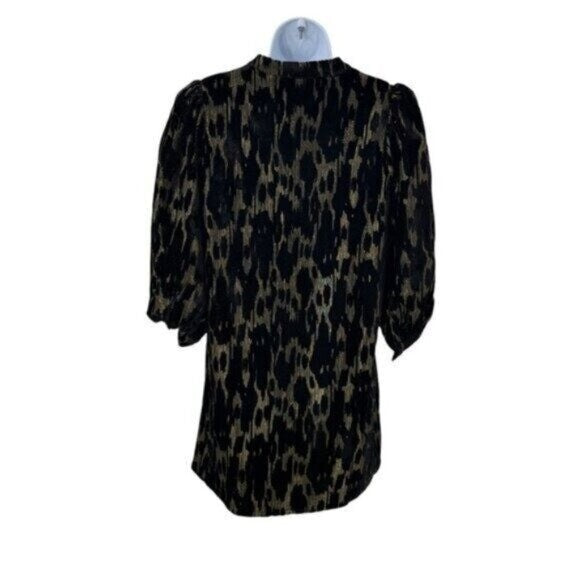 Pomander Place NEW Metallic Velvet Burnout Samantha Party Mini Dress Size XXS