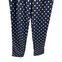 Tuckernuck | NEW Pixie Polka Dot Preppy Pleated Trouser in Navy & White Size M