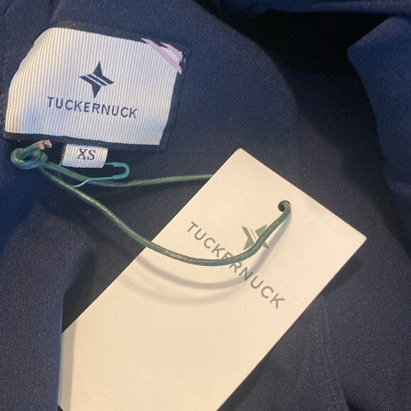 Tuckernuck | NEW Navy Blythe Ruffle Collar Mini Dress Size XS