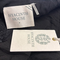 Hyacinth House NEW Lydia V Neck Black Lace Tiered Elegant Maxi Dress Size S