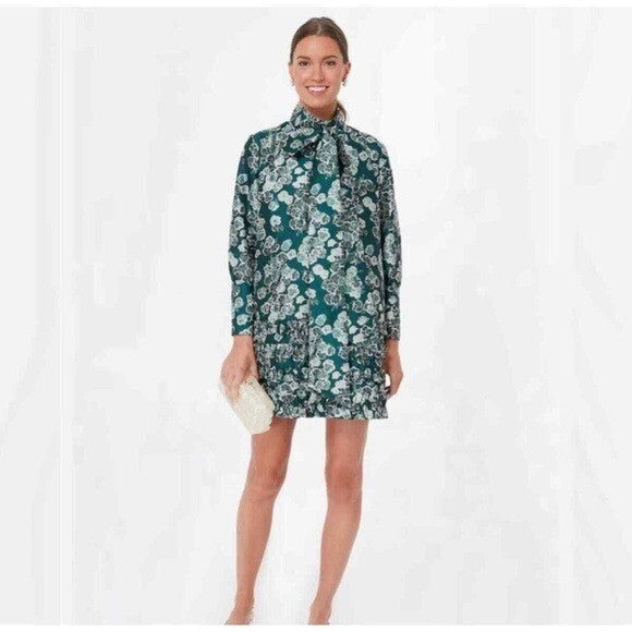 Tuckernuck NEW Green Floral Calypso Cosmos Celia Mini Dress Size M