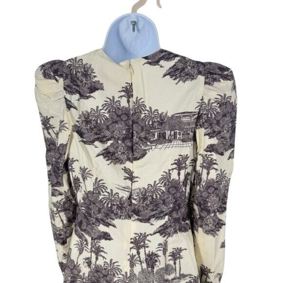 Tuckernuck X India Hicks | NEW Hibiscus Hill Toile Domino Mini Dress Size XXS