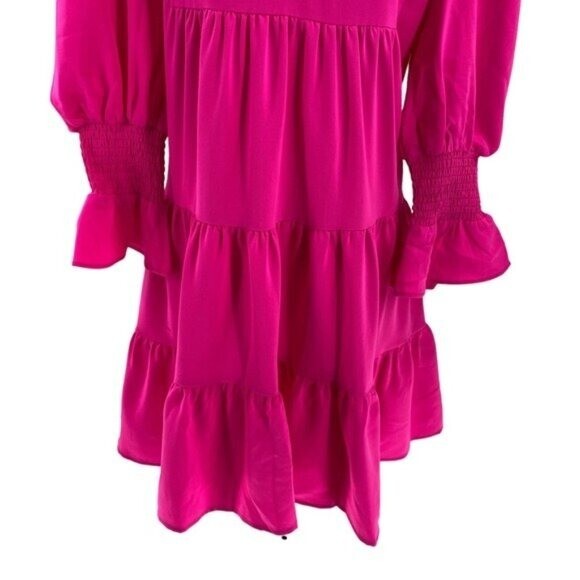 Pomander Place | NEW Electric Pink Crepe Kenzo Dress Size XXS