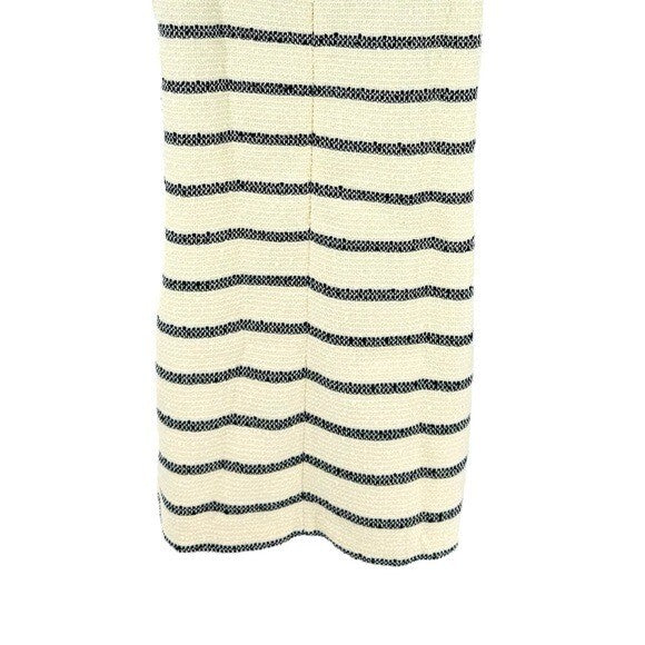 Tuckernuck | NEW Navy Stripe Tweed Sleeveless Crew Neck Jackie Mini Dress Size S