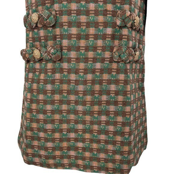 Tuckernuck NEW Neapolitan Tweed Sleeveless Retro Mod Jackie Mini Dress Size XS